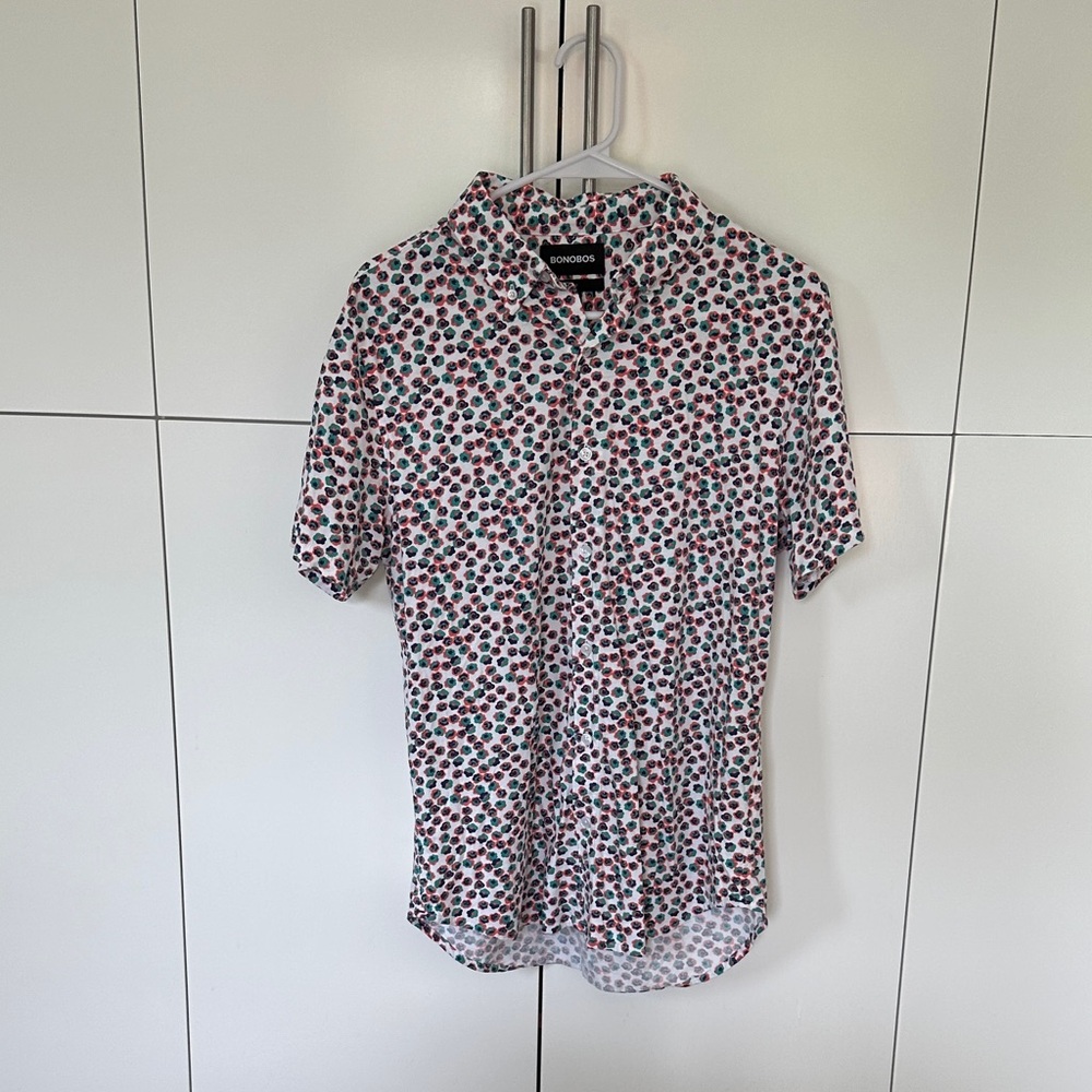 Bonobos Men's Floral Button Down Slim Fit Cotton Shirt